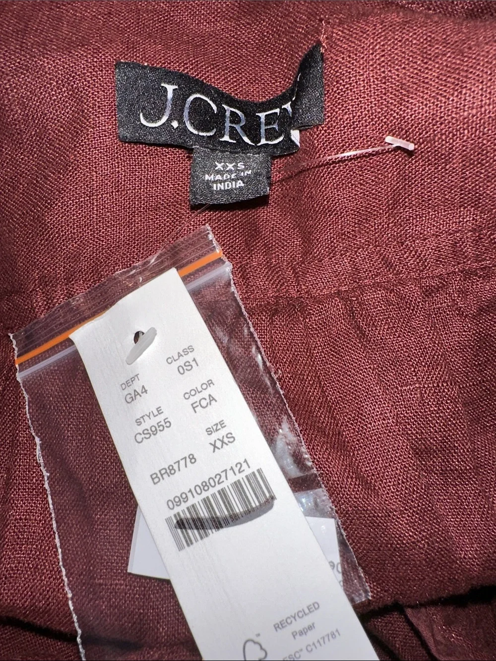 J. Crew tunic dress in linen - Fresh Cacao